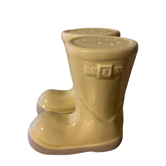 Pottery Barn Other - Pottery Barn Rain boot salt and pepper shakers yellow